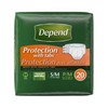 Depend Protection with Tabs, Maximum Briefs S/M, 20 Count 19-34