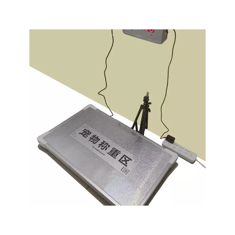 Unknown 정밀펫저울 대형견 측정기 몸무게 사각 중량 강아지 [F. 스테인리스