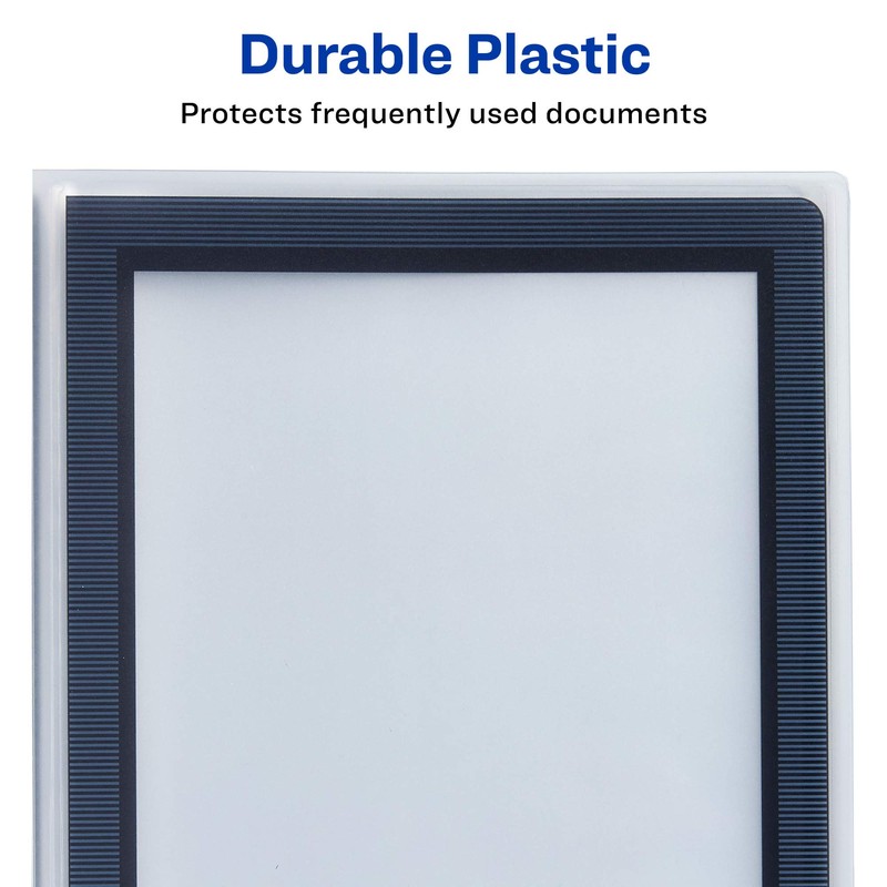 Avery Flexi-View Presentation Book, Clear Front Window for Title Page,