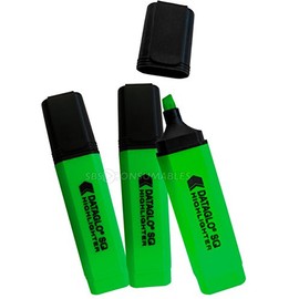 PACK OF 10 GREEN DATAGLO SQ CHISEL TIP HIGHLIGHTERS