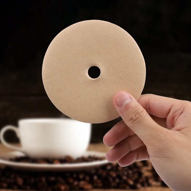 120pcs Round Coffee Filters, 3.75 Inch Coffee Filters Paper Unbleached