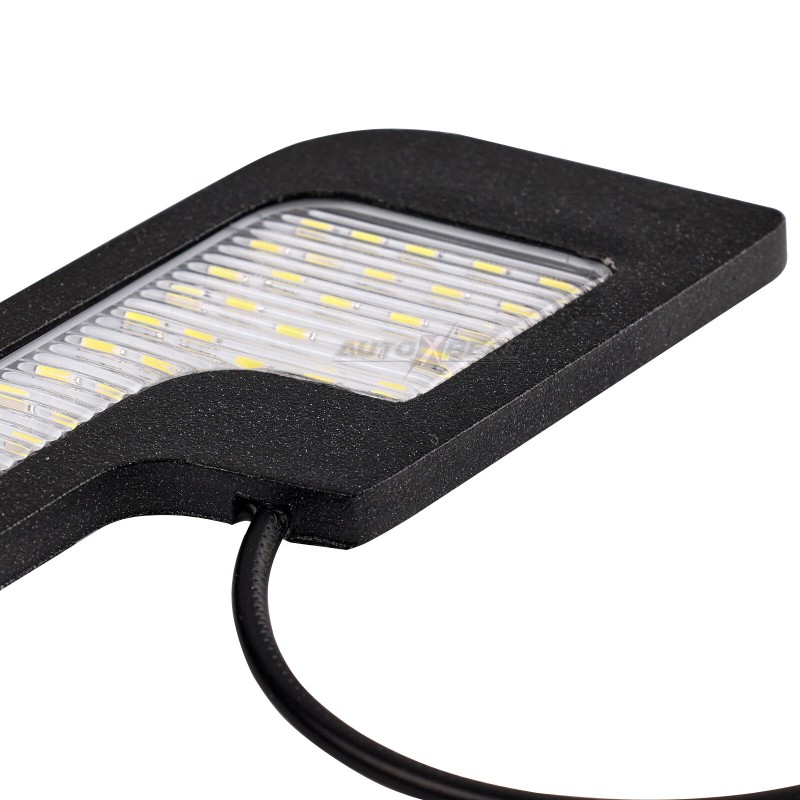 AUTOXBERT 2x Daytime Running Light LED White Light L-Shape Strip