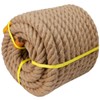 Twisted Manila Jute Rope (1 Inch x 100 Feet) Natural