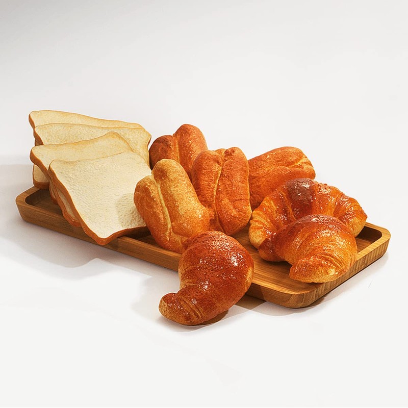 Deco Woerner Decorative Croissant Assortment Food Dummy Brown Pack of
