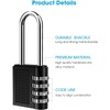 Combination Lock 4 Digit Padlock with Long Shackle for School