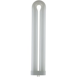 Sunlite 05180-SU T10 Fluorescent U-Shaped Light Bulb, 50 Watts, UV Light, 365nm Color Wavelength, GX10q 4-Pin Base, Plug-In, 5,000 Hour Life Span, Clubs, Restaurants, Party Lights, Blacklight, 1 Count