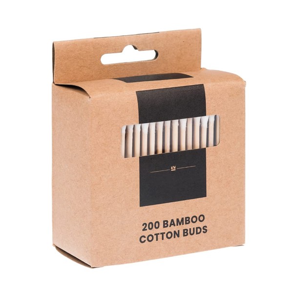 Invero 600 Pack of Eco-Friendly Natural Organic Bamboo Cotton Buds