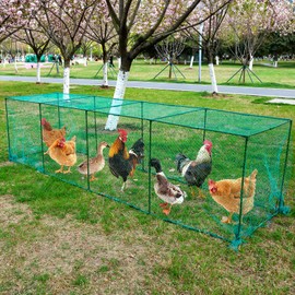UNIFAMILY Large Chicken Tunnels,126 x 31IN Portable Chicken Coop Cube Run, DIY Chicken Tunnel for Outside Yard, Chickens Runs for Yard Easy Installation Poultry Coop Suitable for Duck, Rabbit