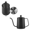 550ml Stainless Steel Long Gooseneck Coffee Pot Kettle with Lid