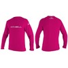 O'Neill Youth Basic Skins Long Sleeve Rash Vest - Watermelon,
