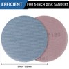 PMIQSA 50 Pcs 125mm Sanding Discs, Hook and Loop Mesh