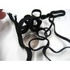 5ms of 6mm Black Sewing Accessories Flat Thin Elastic high