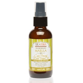 Shea Terra Namibian Marula Oil – 100% Pure Cold-Pressed Extra Virgin – Antioxidant-Rich Oil for Dry, Mature and Sensitive Skin – Natural Moisturizer for Face, Hair, Scalp and Cuticles – 2 oz