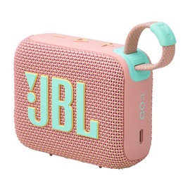 JBL GO 4 Ultra-Portable Bluetooth Speaker with Big JBL Pro Sound and Punchy Bass, PlaytimeBoost, Waterproof Design and 7-Hour Playtime, Pink