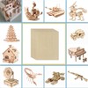Unfinished Wood Pieces,50Pcs Basswood Sheets 1/16,Thin Plywood Wood Sheets for