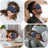 NOHSHE Blue White Stars Silk Eye Mask Sleep Mask Classic