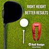 Ball Badge HeightRight Adjustable Golf Tee Height Tool – Precision