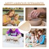 Belligern 10 Pack Pottery Rolling Pin Guides, 5 Sizes Wooden