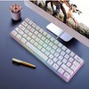 Snpurdiri 60% Wired Gaming Keyboard 61 Keys RGB Backlit Ultra-Compact