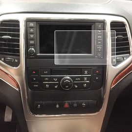 Red Hound Auto 2011-2013 Compatible with Jeep Grand Cherokee UConnect 730N MyGig Screen Saver 1pc Custom Fit Invisible High Clarity Touch Display Protector Minimizes Prints 6.5 Inch