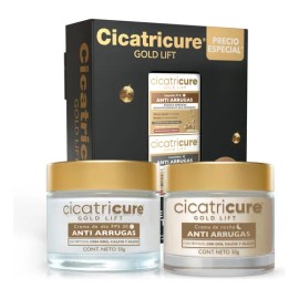 Pack x2 Cicatricure Crema Gold Lift Día Y Noche 50g