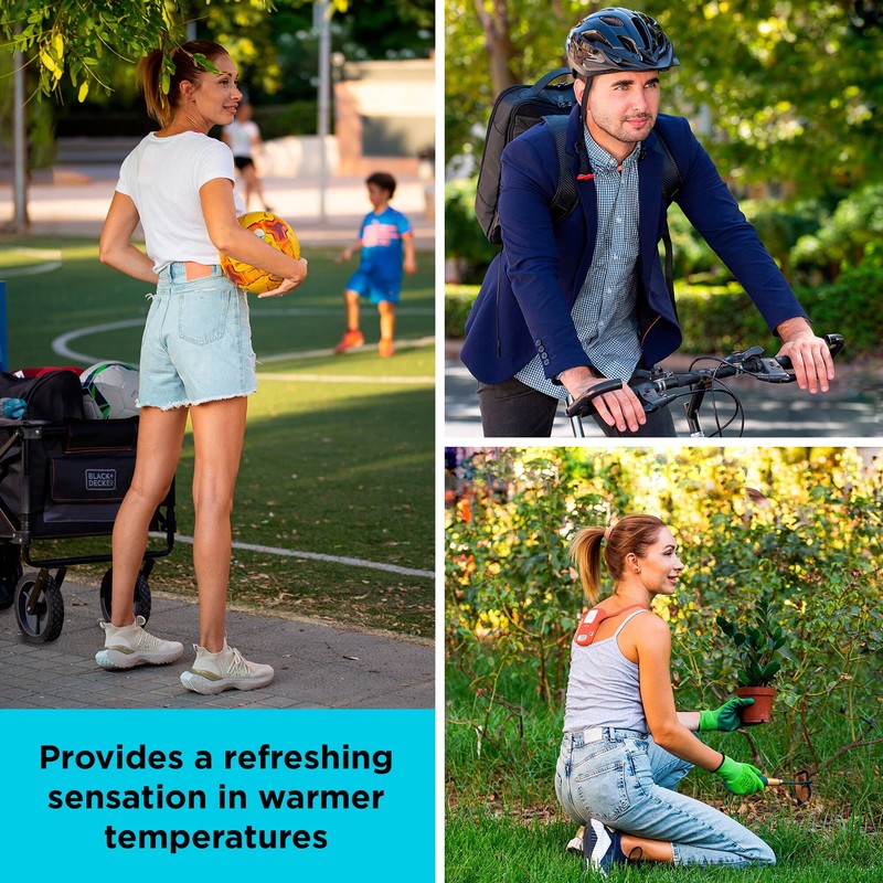 BLACK+DECKER Comfortpak, Wearable Cooling and Heating Device, TropiCoral (BCWCC101-04)