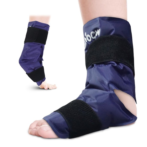 RAINBOW Ankle Ice Pack Wrap for Swelling, Gel Ice Packs