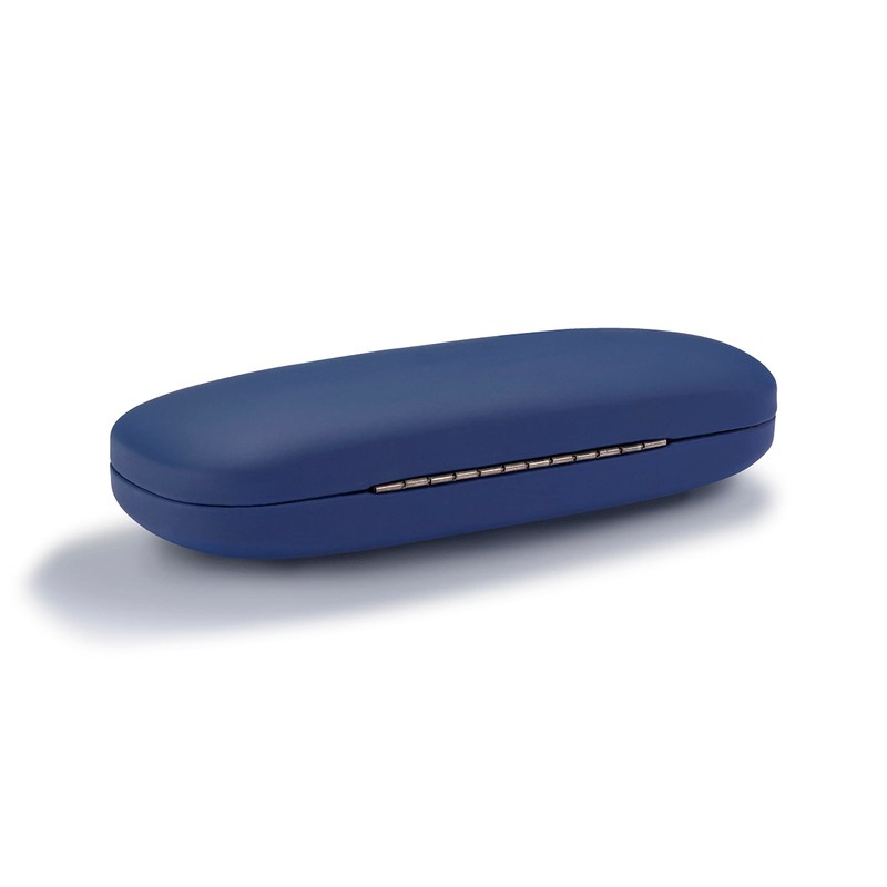 TOPSIDE Hardcase Soft Touch Glasses Case with Microfibre Cloth, blue