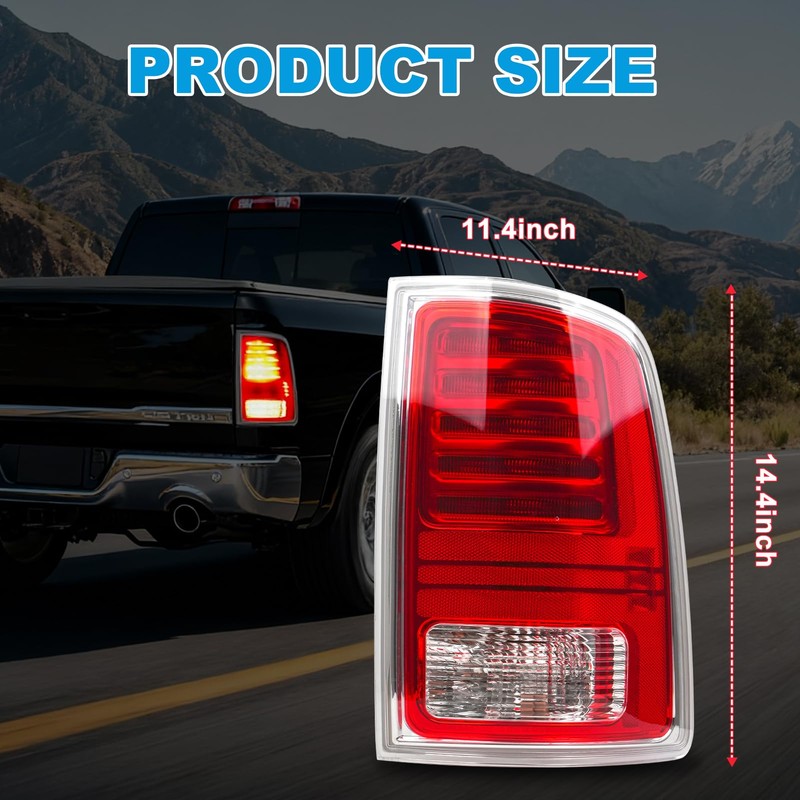 LED Tail Lights Compatible with 2013-2018 Dodge Ram 1500 2014-2018