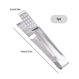 Tabanzhe Stainless Steel Tea Bag Strainer Clip,Tea Bag Spoon Holder Squeezer,Tea Bag Sugar Clip Kitchen Bar Tools for Loose Tea Loose Leaf Gripping Ice Cubes