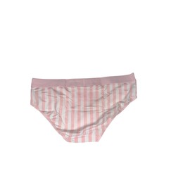 Victoria's Secret Logo Cotton Shine Patch Hiphugger Panty Color Pink Stripe New (US, Alpha, Large, Regular, Regular, Pink Stripe)