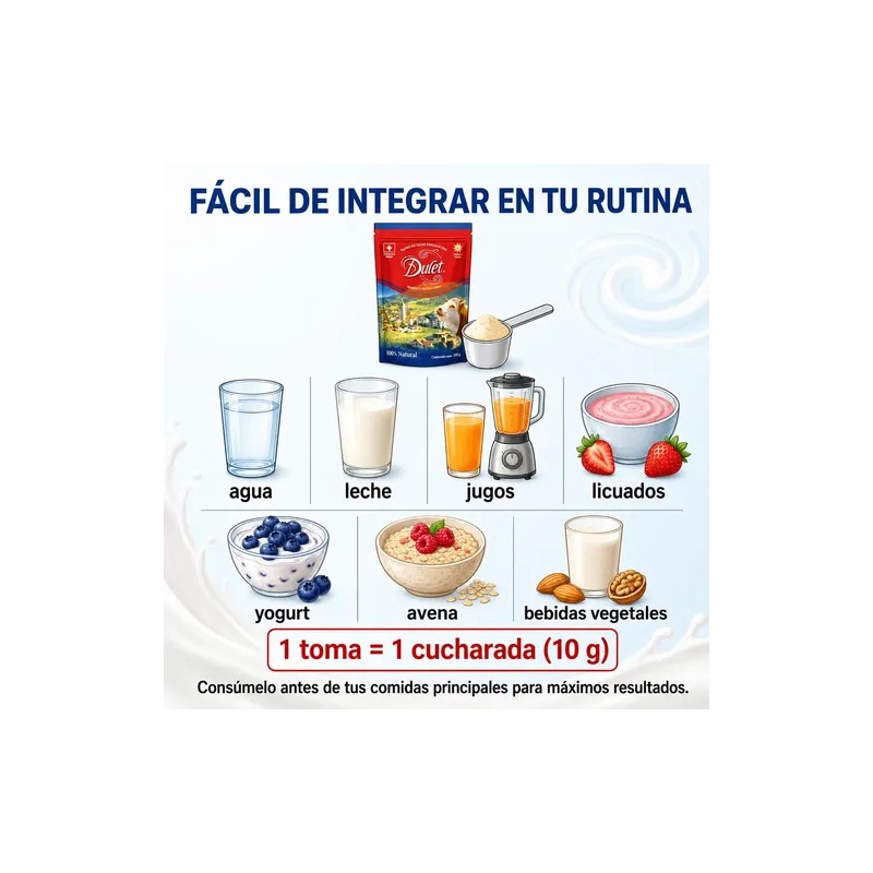 Dulet 3 Pack Lactosuero Suizo Vainilla 450gr, 100% Natural