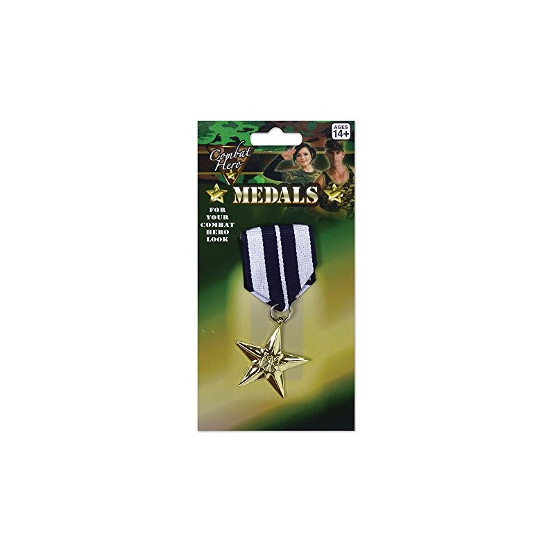 Bristol Novelty BA605 Military Medal | Single | 1pc, mens,