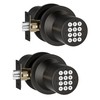 HIDALIFE Door Knob with Keypad, Keyless Entry Door Lock, Front