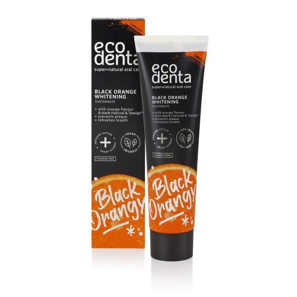 Ecodenta Activated Carbon Toothpaste White Teeth Without Fluoride I Black