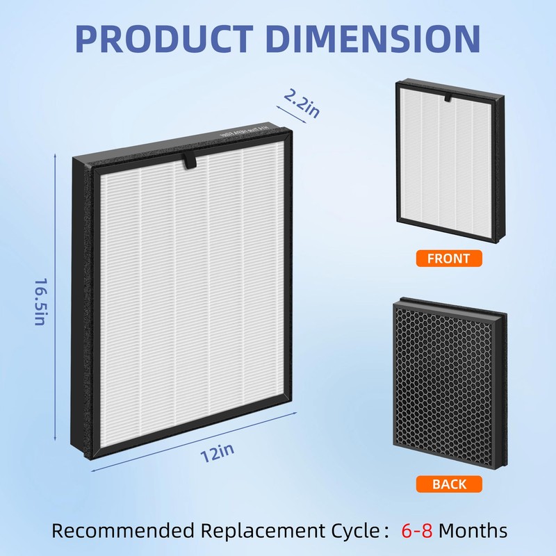 400 True HEPA 14 Replacement Filter for Puro 400 Air