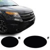 Front Rear Emblems Blackout Precut Vinyl Wrap Overlay Kit Compatible