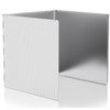 3 Sided Splatter Guard, Stainless Steel Oil Splash Guard Shield