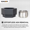 Sunjoy Fire Pit Smokeless 26 in. Hexagonal Outdoor Fire Pit,