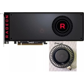 Zhou_pc Cooling Cooler TurboFan For AMD Reference Card Radeon RX Vega 56/64 RX5700xt