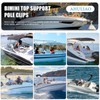 Ahuliao Bimini Top Support Pole Clips for 7/8 inch Boats
