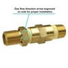 Celestial Fire Glass LP Propane Gas Air Mixer Valve, 1/2",