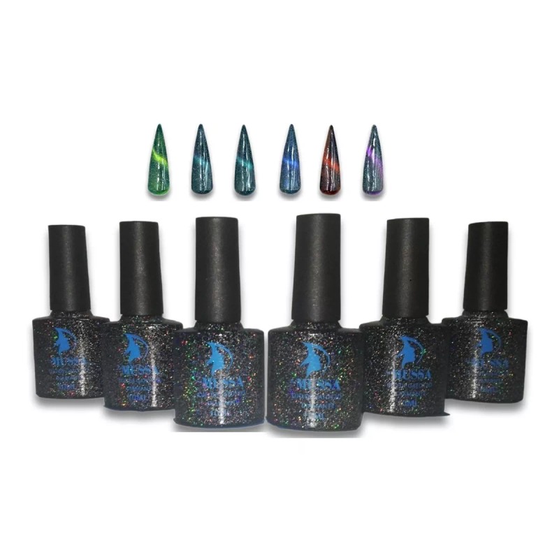 Mussa Gel Semipermanente Efecto Ojo De Gato 12d Gama 6