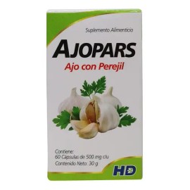 Suplemento Nutricional HD MORELIA Ajo Perejil 60 Cápsulas 500mg                                                                                       