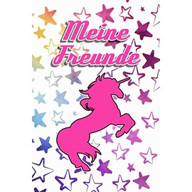 MEINE FREUNDE: Tolles Freundschaftsbuch für Pferdefreunde | 110 Seiten zum Ausfüllen | Format 6x9 Zoll, DIN A5 | Soft Cover matt |