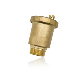 KVAEY Brass Automatic Float Valve, 3/4" Male NPT Thread Brass Air Bleeder Release Vent Valve, Automatic Air Bleed Vent with Male Thread for Hot Water Radiator Boiler Heat System