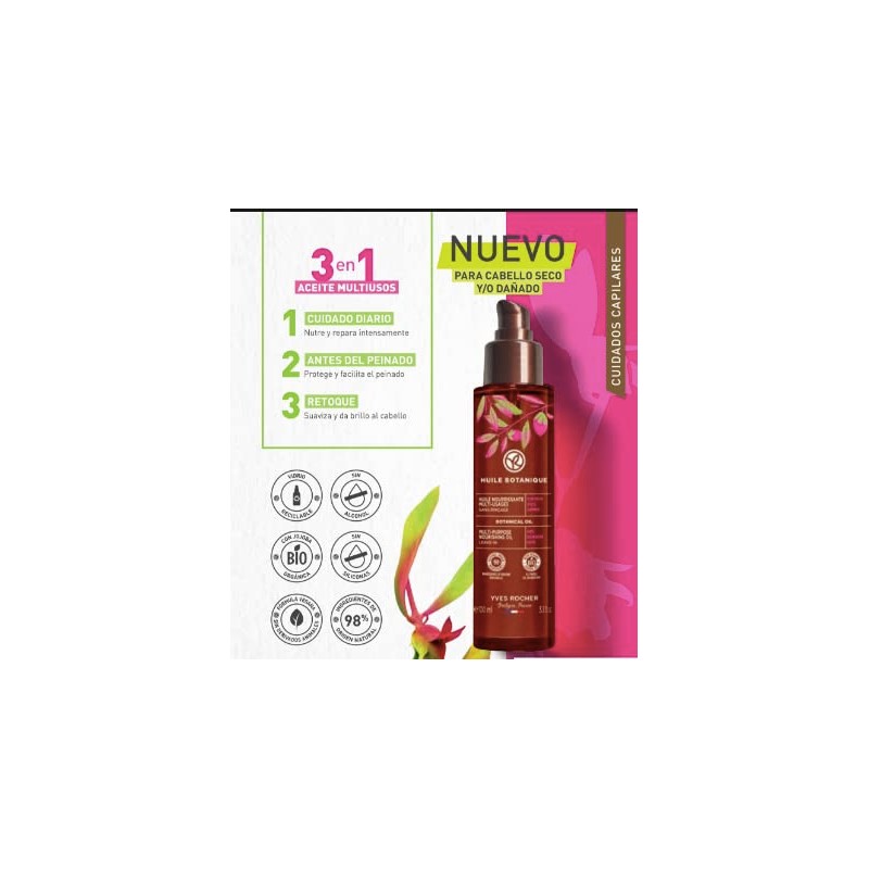 Yves Rocher Aceite Capilar Reparación