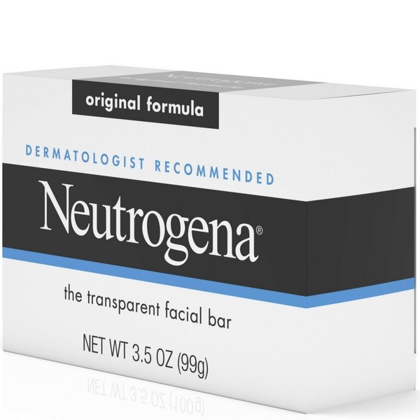 Neutrogena The Transparent Facial Bar Original Formula, 3.50 oz (Pack of 12)