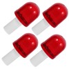 PRETYZOOM 4pcs Traffic Cone Topper Emergency Warning Lights Portable Flashing