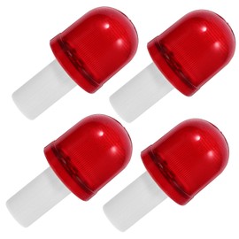 PRETYZOOM 4pcs Traffic Cone Topper Emergency Warning Lights Portable Flashing Traffic Barrier Beacons for and Construction Use Easy to Install and Operate